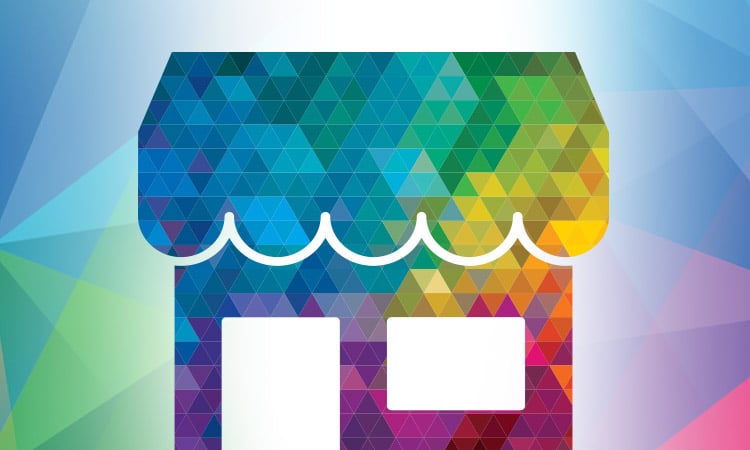 Kaleidoscope Mobile Header Signage Icon